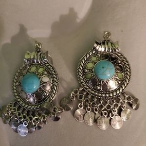 Silver earrings